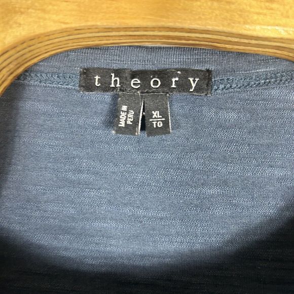 Theory Mens Quarter Button Henley Long Sleeve Shirt Size XL Gaskell HL-Coasting - Picture 6 of 7